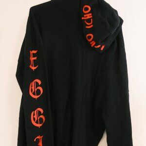 Eggie Long Sleeve Hoodie - Black (M)